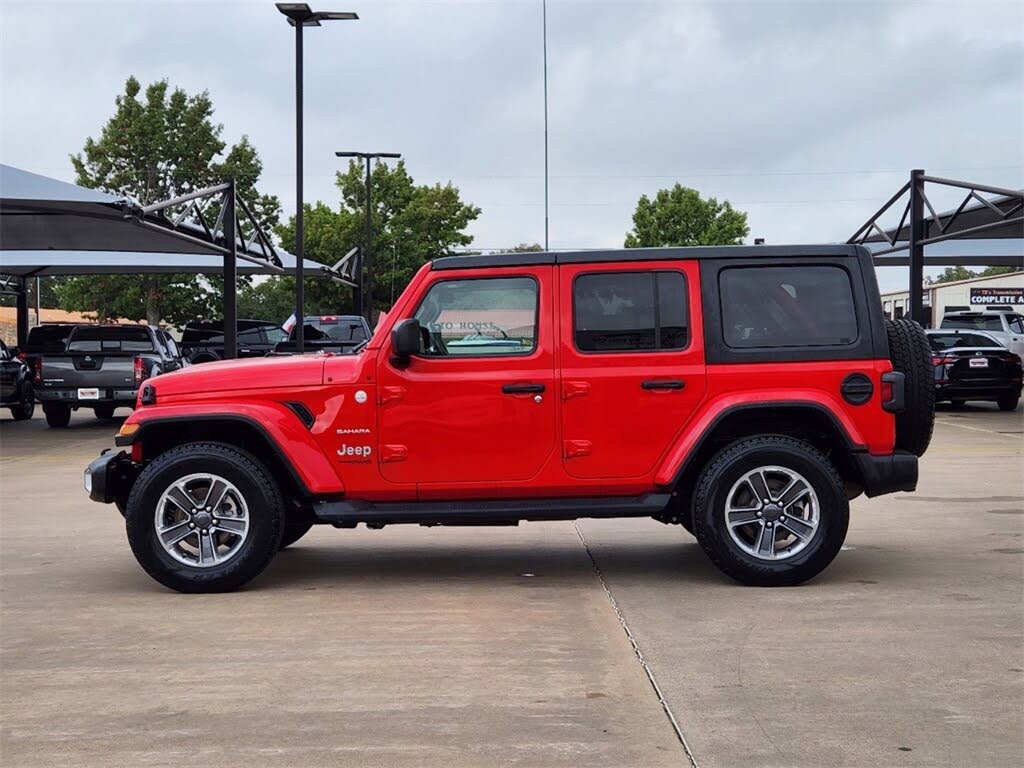 2021 JEEP WRANGLER UNLIMITED SAHARA 4WD RED