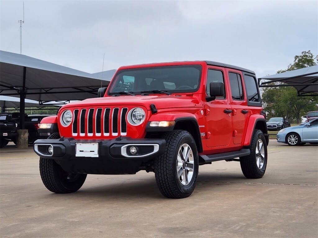 2021 JEEP WRANGLER UNLIMITED SAHARA 4WD RED